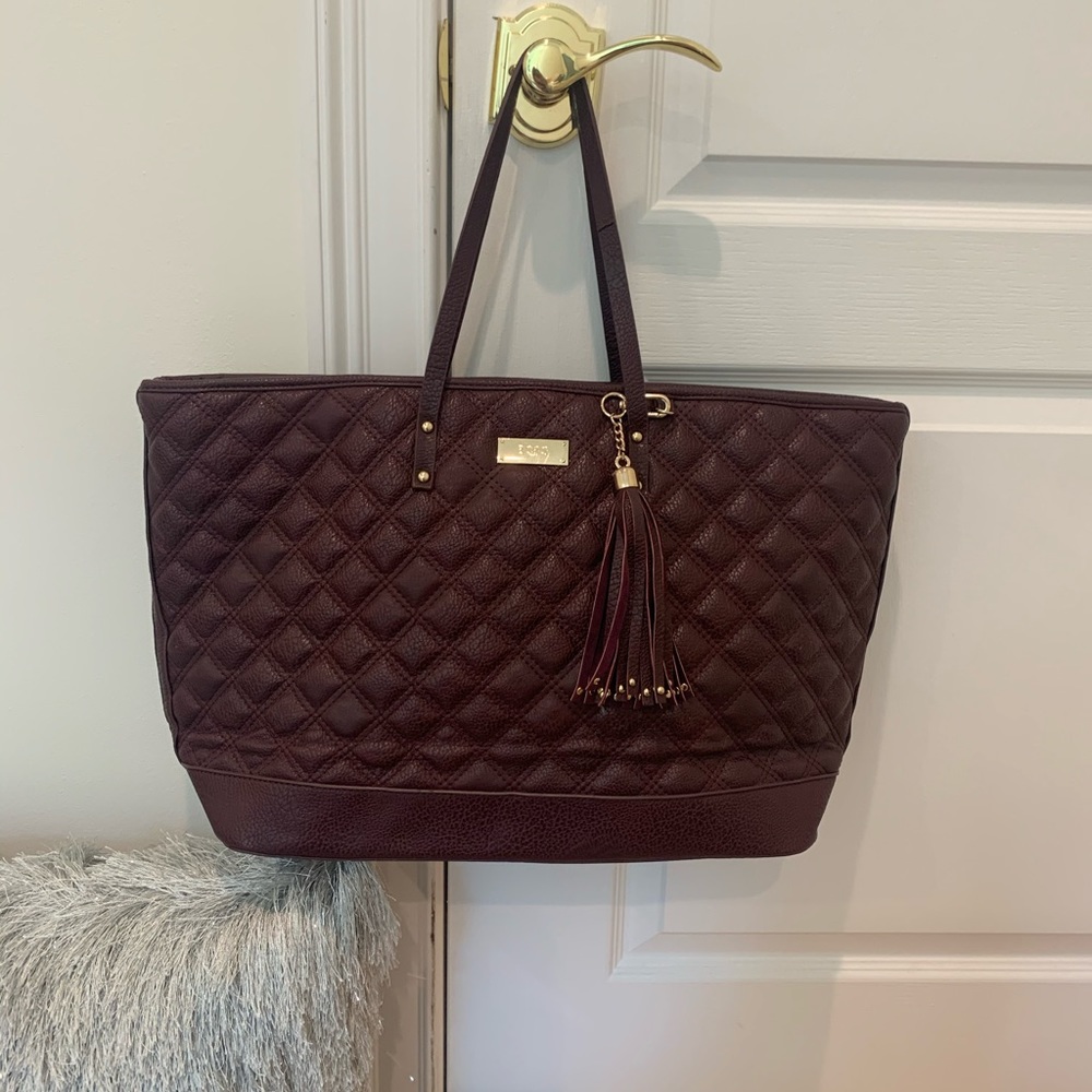 BCBG Paris Quilted Faux Leather Tote